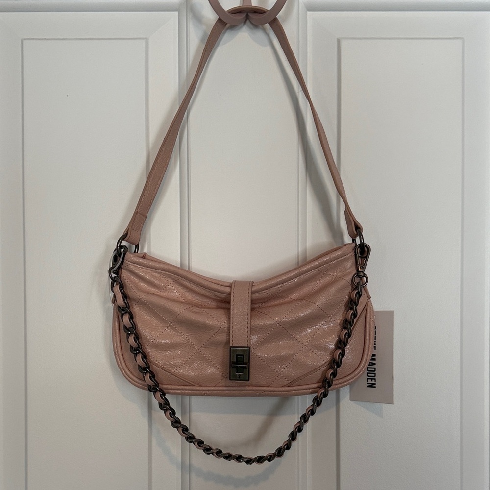Steve Madden Blush Quilted Shoulder Bag